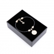 EXO - 공식 가죽팔찌 EXO - Leather Bracelet 블랙 [BLACK]