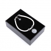 EXO - 공식 가죽팔찌 EXO - Leather Bracelet 화이트 [WHITE]