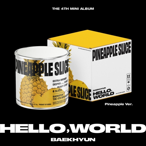 백현 (BAEKHYUN) - 미니4집 [Hello, World] (Pineapple Ver.)