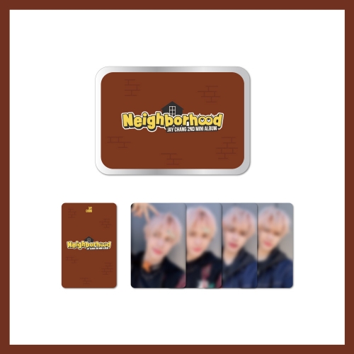 Jay Chang(제이창)_02.틴케이스&포토카드세트_Jay Chang 2ND MINI ALBUM [Neighborhood] OFFICIAL ALBUM MD