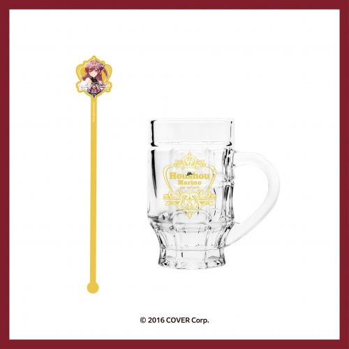 호쇼마린(Houshou Marine)_13.유리잔 & 아크릴 머들러 세트_2024 Houshou Marine POP-UP STORE ORIGINAL MD