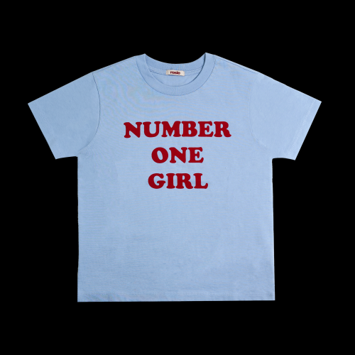 ROSÉ [ROSIE]NUMBER ONE GIRL BLUE T-SHIRT