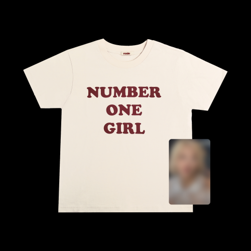 ROSÉ [ROSIE]NUMBER ONE GIRL WHITE T-SHIRT