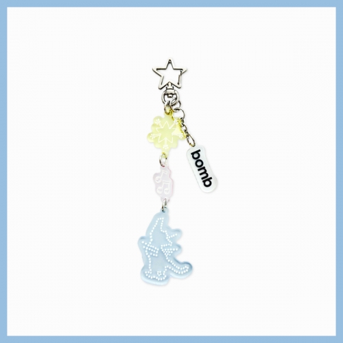 [EVERLINE独家特典] ILLIT_07.ACRYLIC KEYRING_ILLIT 3rd MINI ALBUM 'bomb' POP-UP STORE Merch.