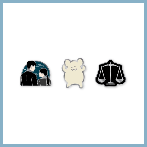 【朴珍荣_BlossomNyoung】未知的首尔_06.METAL BADGE_2025 未知的首尔 POP-UP STORE_OFFICIAL MD