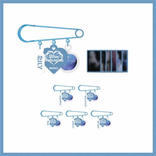 NMIXX_07.PIN BROOCH_POP-UP STORE [Blue Valentine: inside the heart] OFFICIAL MD