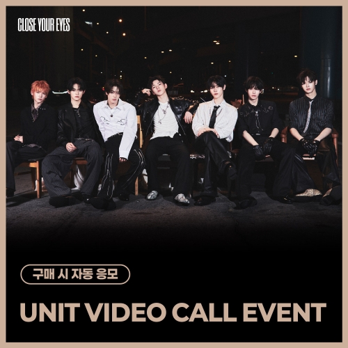 [5/1 UNIT VIDEO CALL EVENT] CLOSE YOUR EYES - The 3rd Mini Album [blackout] (ticket ver.)