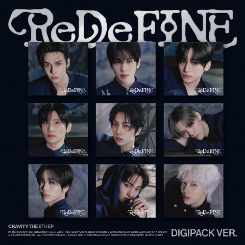 CRAVITY (크래비티) - THE 8TH EP [ReDeFINE] (DIGIPACK VER. / 한정반) (랜덤)