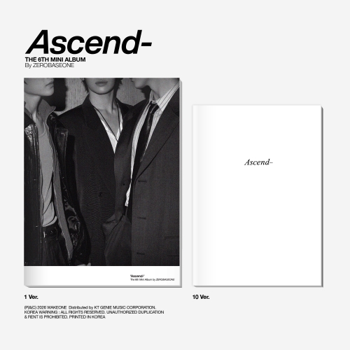 [세트/엘범2종] ZEROBASEONE - The 6th Mini Album [Ascend-] Photobook Ver. (1 Ver. & 10 Ver.)