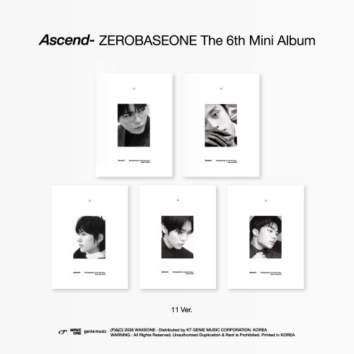 [세트/엘범5종] ZEROBASEONE - The 6th Mini Album [Ascend-]  11 ver.