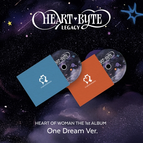 HEART OF WOMAN (하트오브우먼) - THE 1st ALBUM [Heart Byte : LEGACY] One Dream ver. (Blue ver. / Brown ver.) (랜덤)
