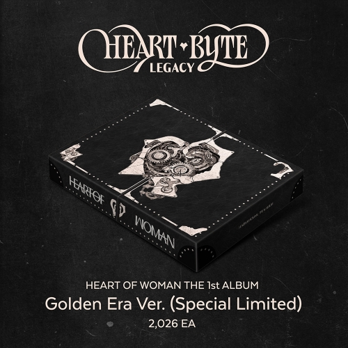 HEART OF WOMAN (하트오브우먼) - THE 1st ALBUM [Heart Byte : LEGACY] Golden Era Ver. (Special Limited)