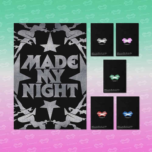 [세트/앨범 5종] 르세라핌 (LE SSERAFIM) - 2nd Single Album 'Made My Night' (COMPACT ver.)