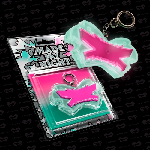 르세라핌 (LE SSERAFIM) - 2nd Single Album 'Made My Night' (Glow Clicker Keychain (Pink ver.))