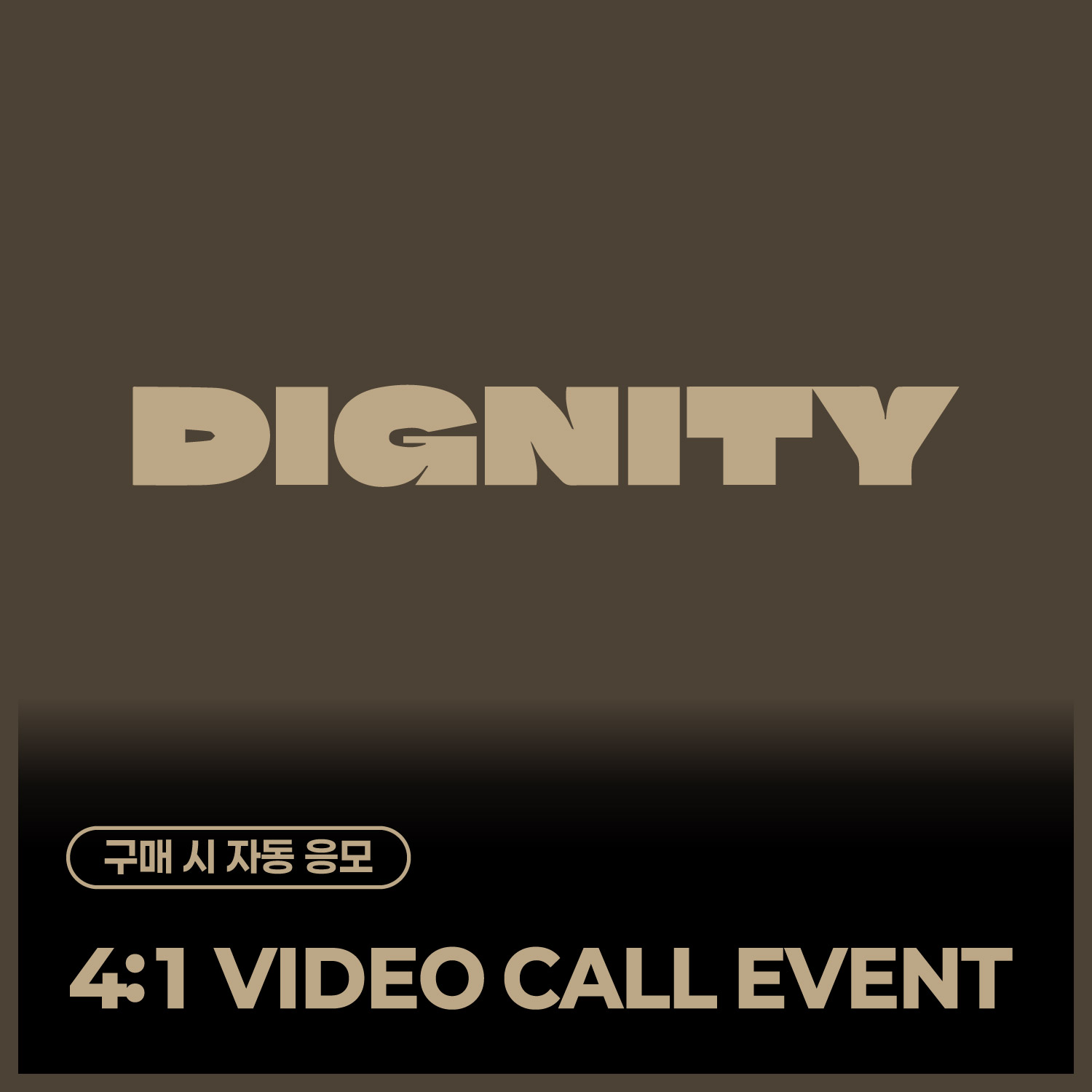 [11/6 4:1 VIDEO CALL EVENT] DIGNITY SPECIAL EVENT